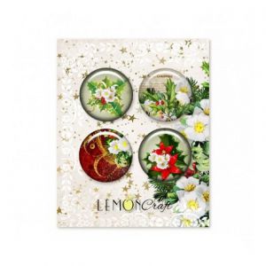 Buttony samoprzylepne Lemoncraft Christmas Carols, 4szt